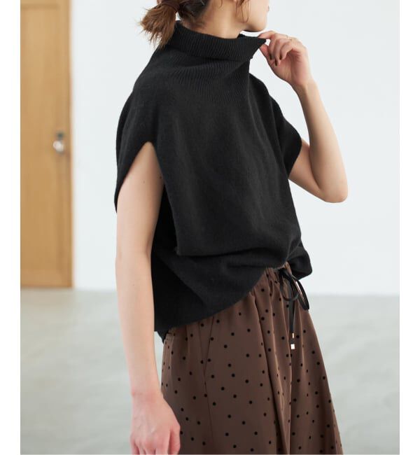 Spick and Span「《WEB限定 / 追加》オフタートルニットベスト」|ベスト・ジレ|