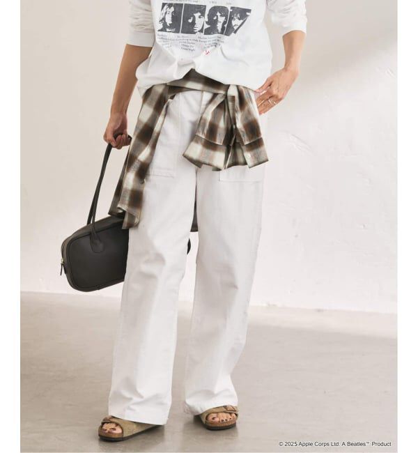 FRAMeWORK「≪追加≫ミリタリースラブバックサテンベイカーパンツ 4」|カーゴ|