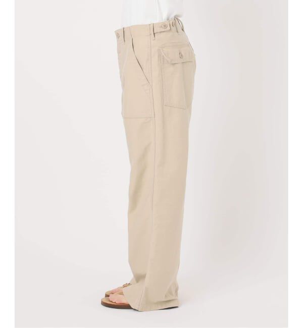 FRAMeWORK「≪追加≫ミリタリースラブバックサテンベイカーパンツ 4」|カーゴ|