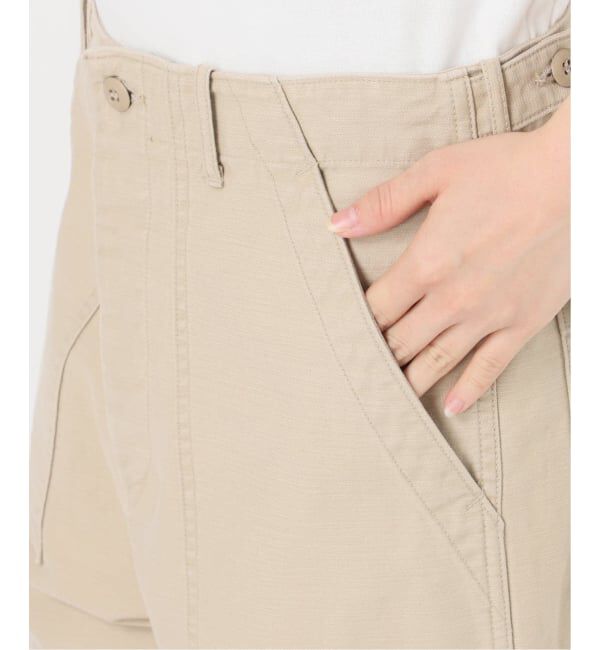 FRAMeWORK「≪追加≫ミリタリースラブバックサテンベイカーパンツ 4」|カーゴ|