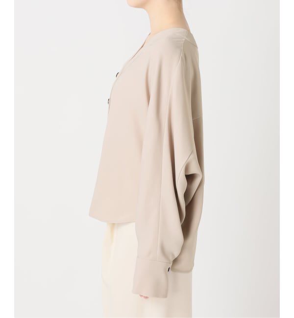 NOBLE「《追加・WEB限定カラー》エステルダブルクロスカーデブラウス」|シャツ・ブラウス|