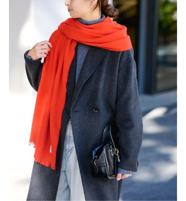 FRAMeWORK「≪新色 / 追加≫MYLAB ヴァージンウールストール」|マフラー|レッド A