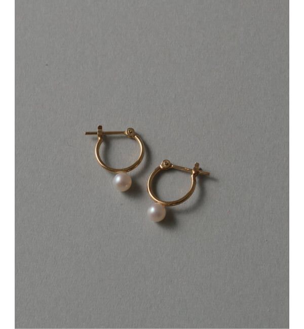 WEB限定予約》パールフープピアスS K10（両耳）（Lilas by Spick&Span
