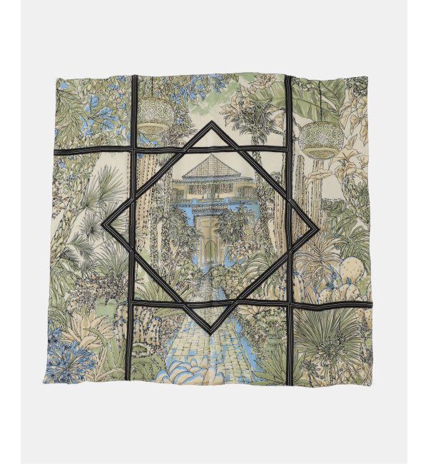  「manipuri/マニプリ コットンシルクストール(サキュレントガーデン)」|ストール|