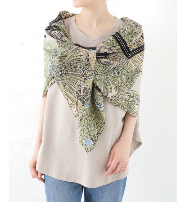  「manipuri/マニプリ コットンシルクストール(サキュレントガーデン)」|ストール|