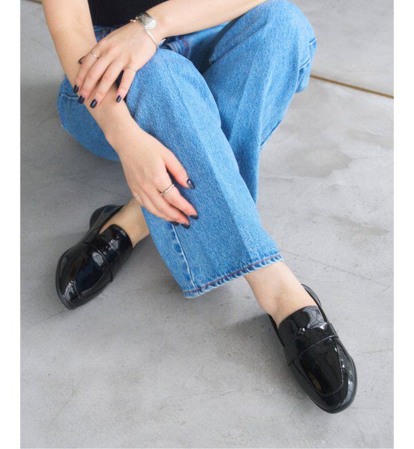  「《追加》レインモールドローファー」|ローファー|ブラック B