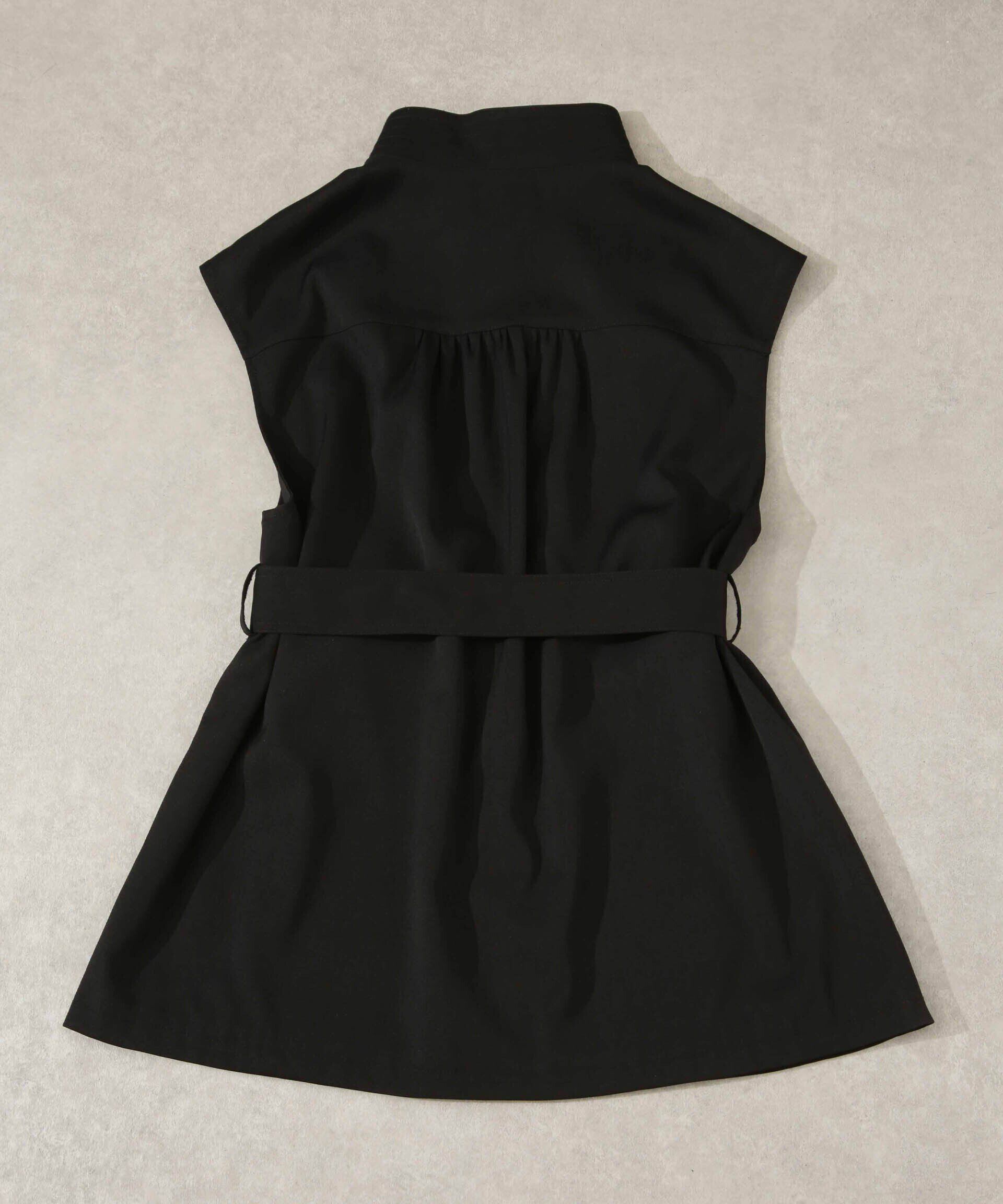 nano･universe「ベルト付きスタンドベスト」|ベスト・ジレ|