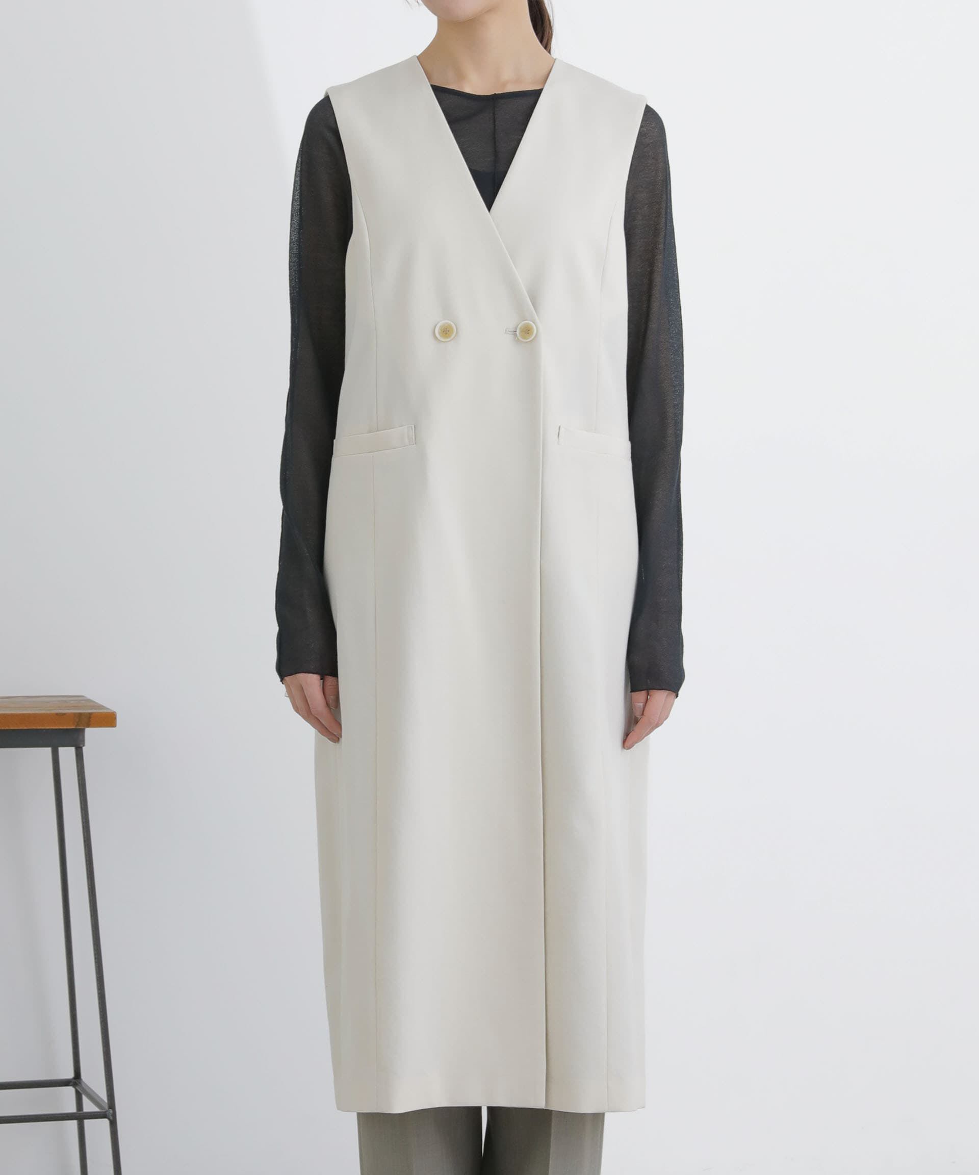 nano･universe「ロングジレ(セットアップ可)」|ベスト・ジレ|