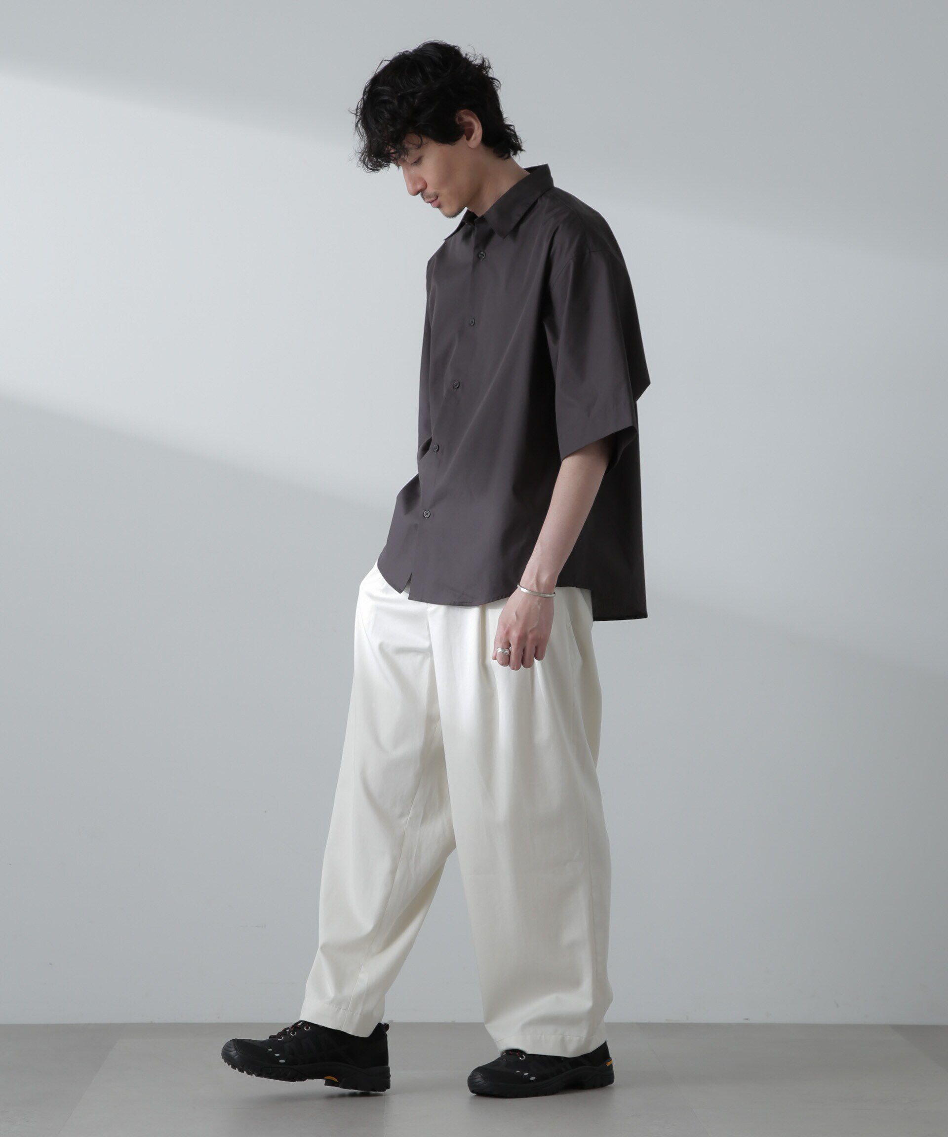 nano･universe「TCタイプライターシャツ 半袖」|シャツ・ブラウス|