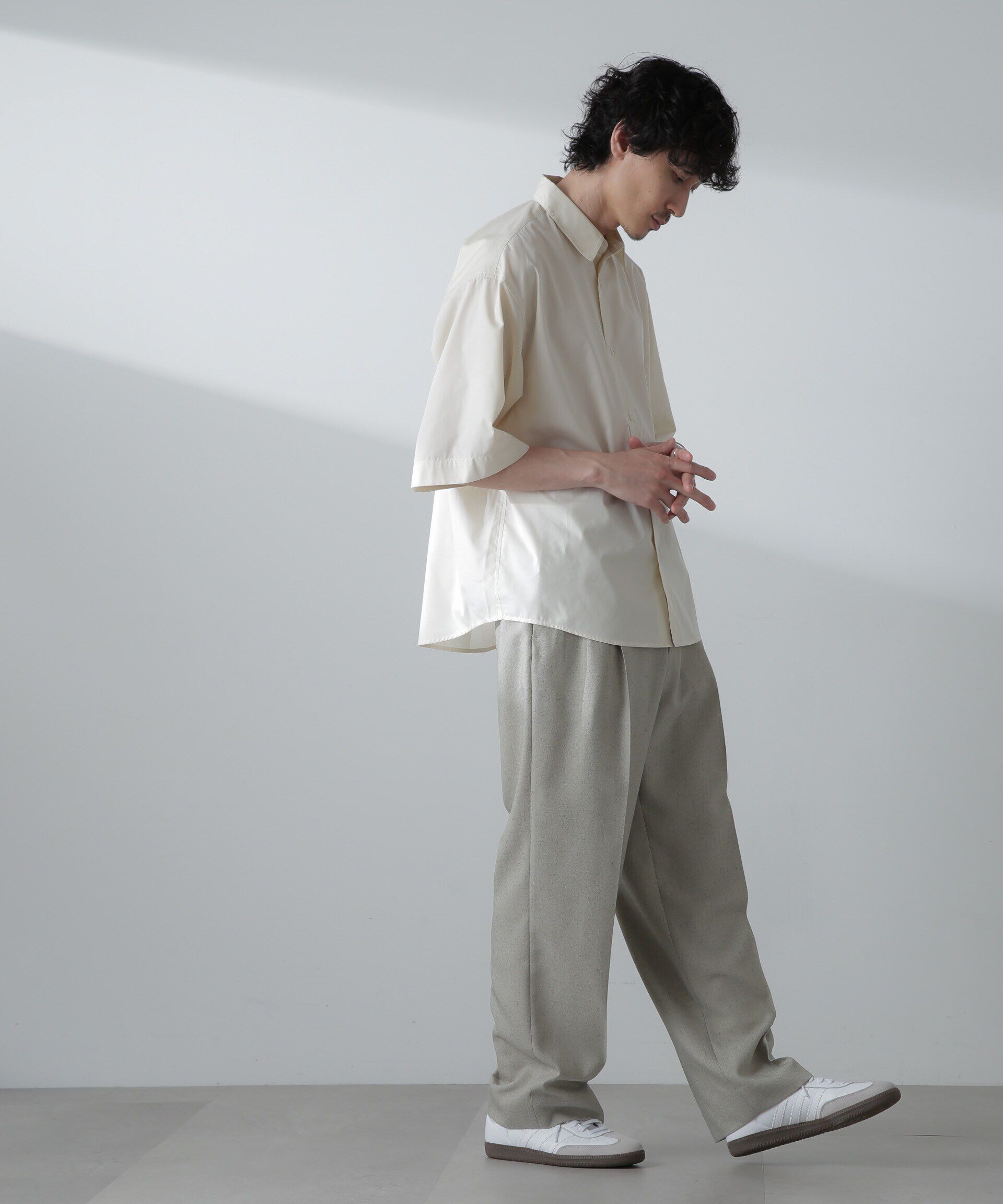 nano･universe「TCタイプライターシャツ 半袖」|シャツ・ブラウス|