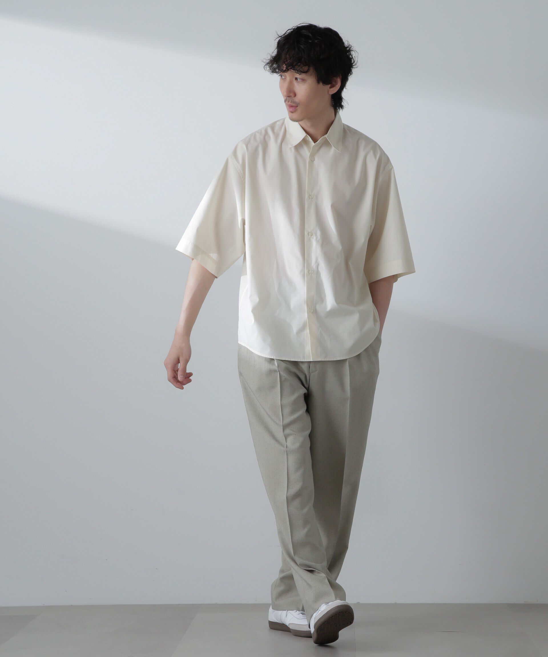 nano･universe「TCタイプライターシャツ 半袖」|シャツ・ブラウス|