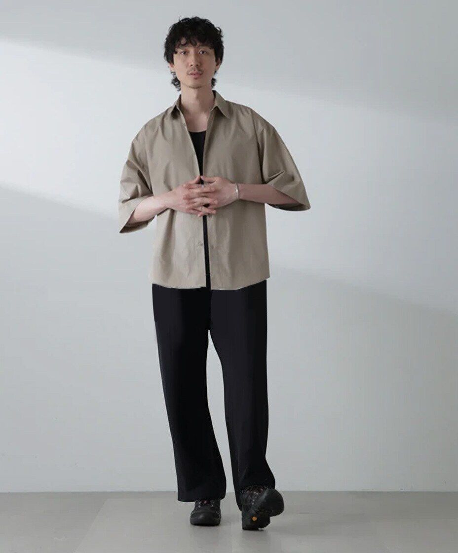 nano･universe「TCタイプライターシャツ 半袖」|シャツ・ブラウス|