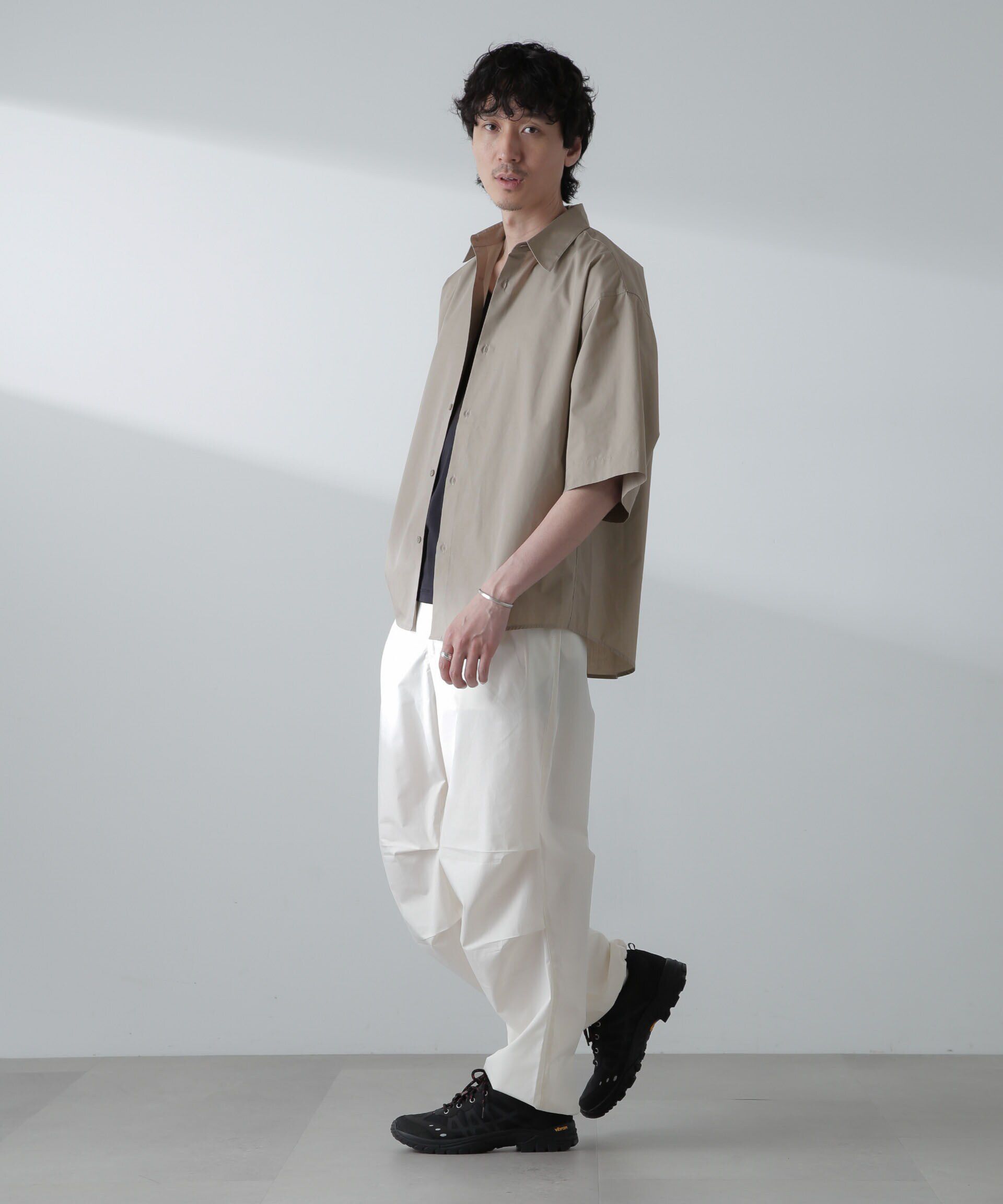 nano･universe「TCタイプライターシャツ 半袖」|シャツ・ブラウス|