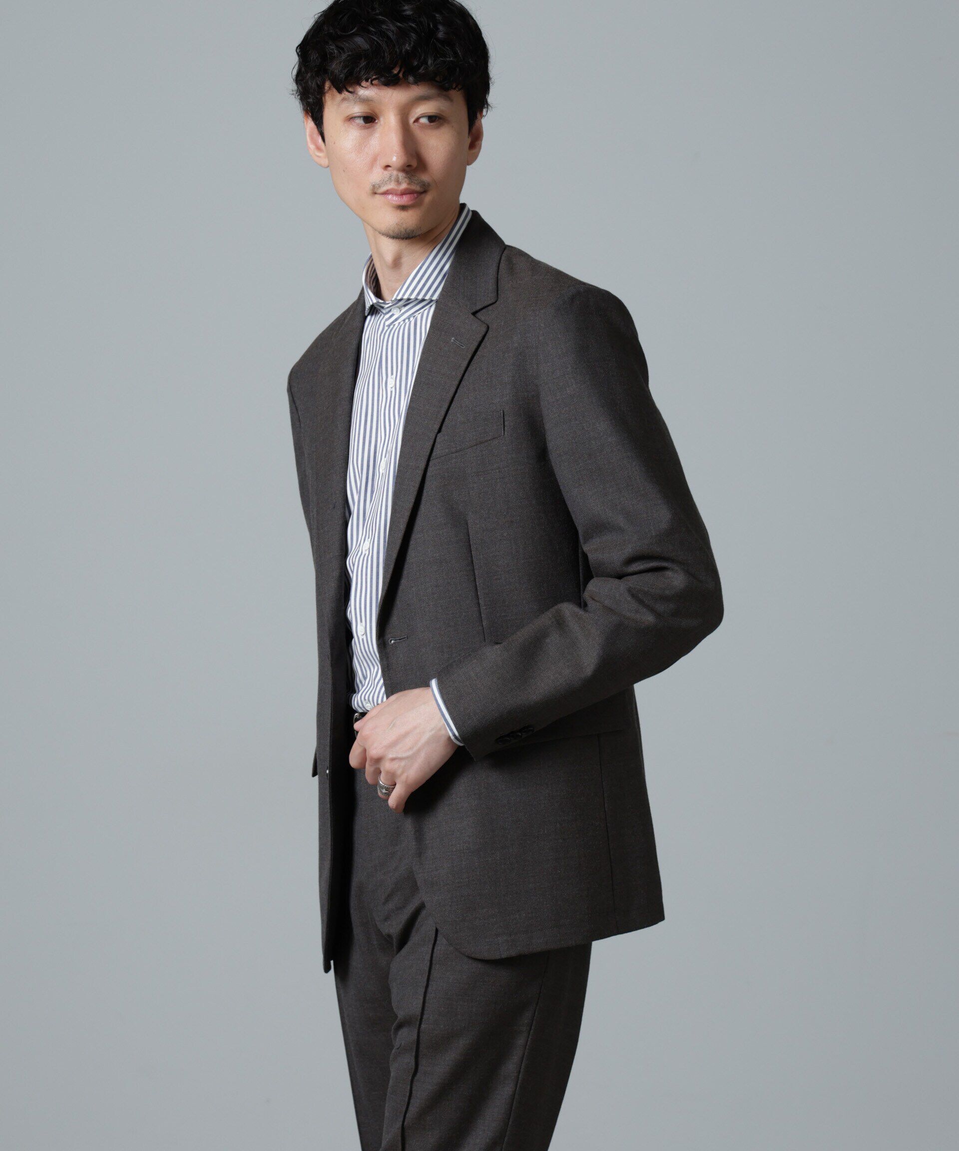 nano･universe「｢N JACKET PREMIUM｣RENU(R)ｳｰﾙ混洗えるｻｷｿﾆｰｼﾞｬｹｯﾄ(ｾｯﾄｱｯ 」|スーツ|