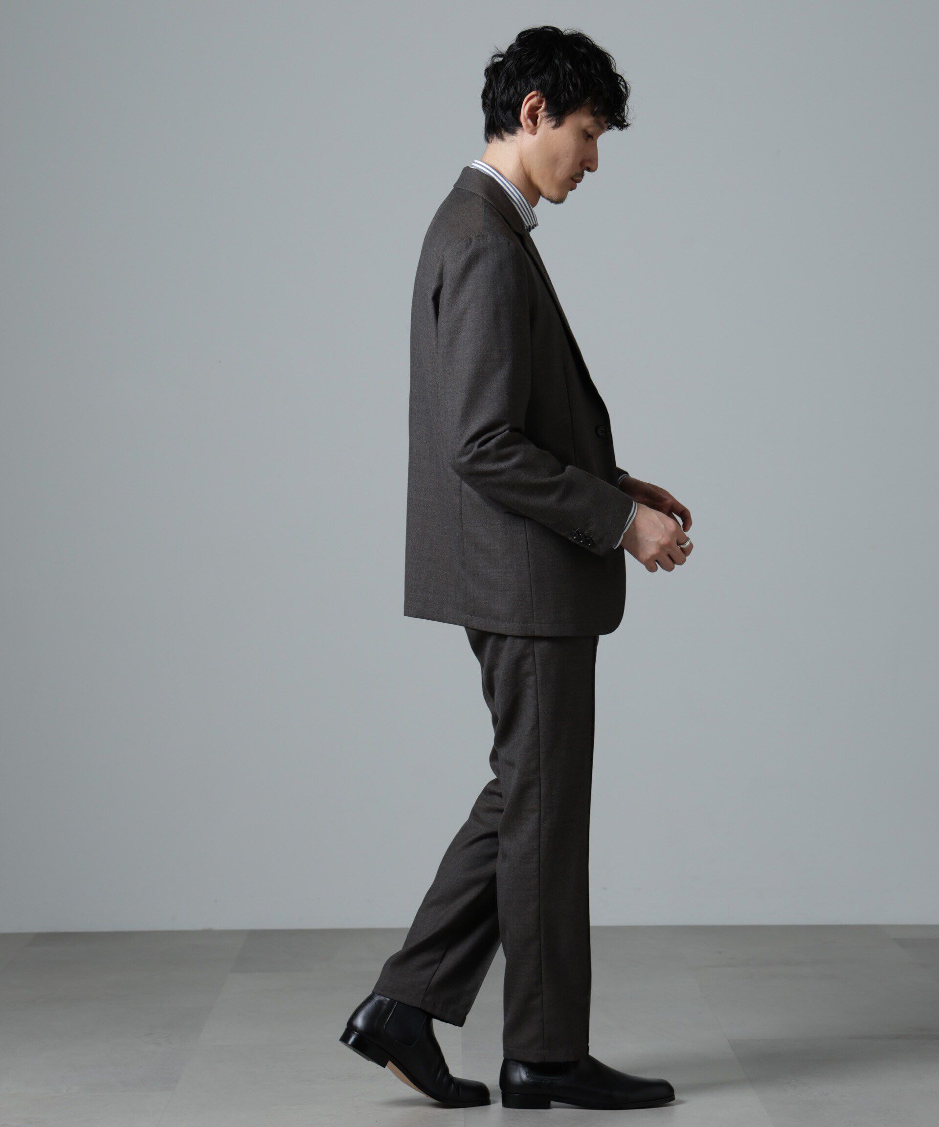 nano･universe「｢N JACKET PREMIUM｣RENU(R)ｳｰﾙ混洗えるｻｷｿﾆｰｼﾞｬｹｯﾄ(ｾｯﾄｱｯ 」|スーツ|