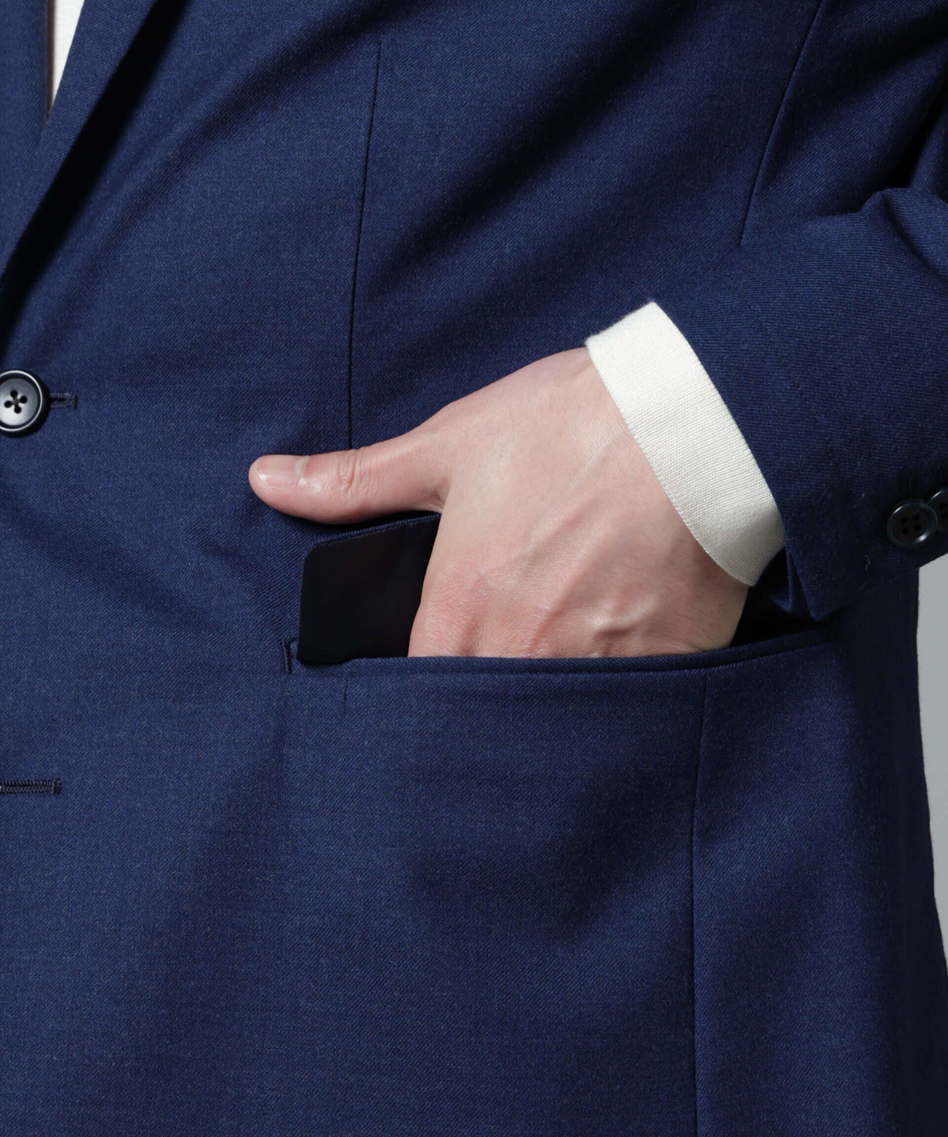 nano･universe「｢N JACKET PREMIUM｣RENU(R)ｳｰﾙ混洗えるｻｷｿﾆｰｼﾞｬｹｯﾄ(ｾｯﾄｱｯ 」|スーツ|