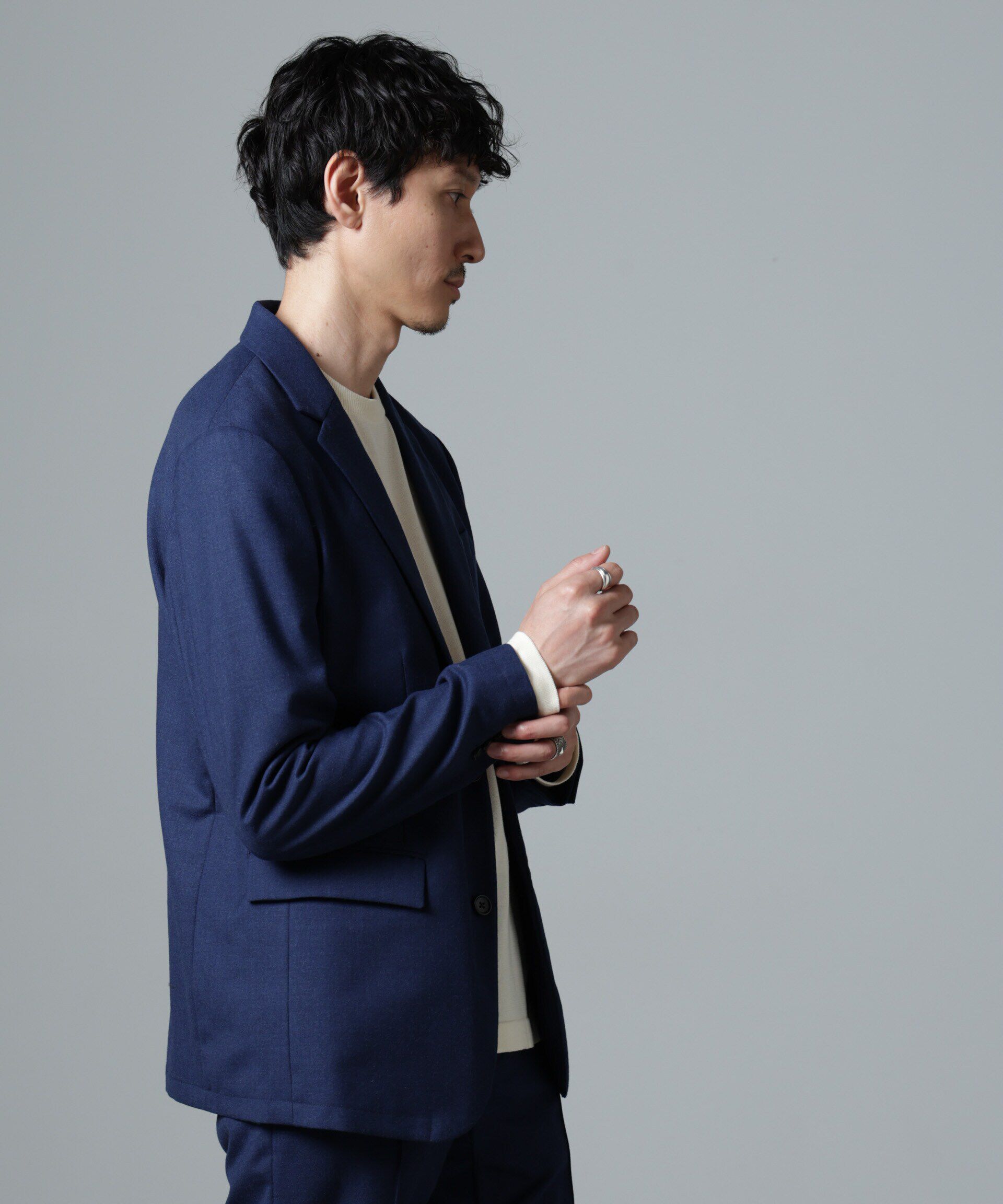 nano･universe「｢N JACKET PREMIUM｣RENU(R)ｳｰﾙ混洗えるｻｷｿﾆｰｼﾞｬｹｯﾄ(ｾｯﾄｱｯ 」|スーツ|