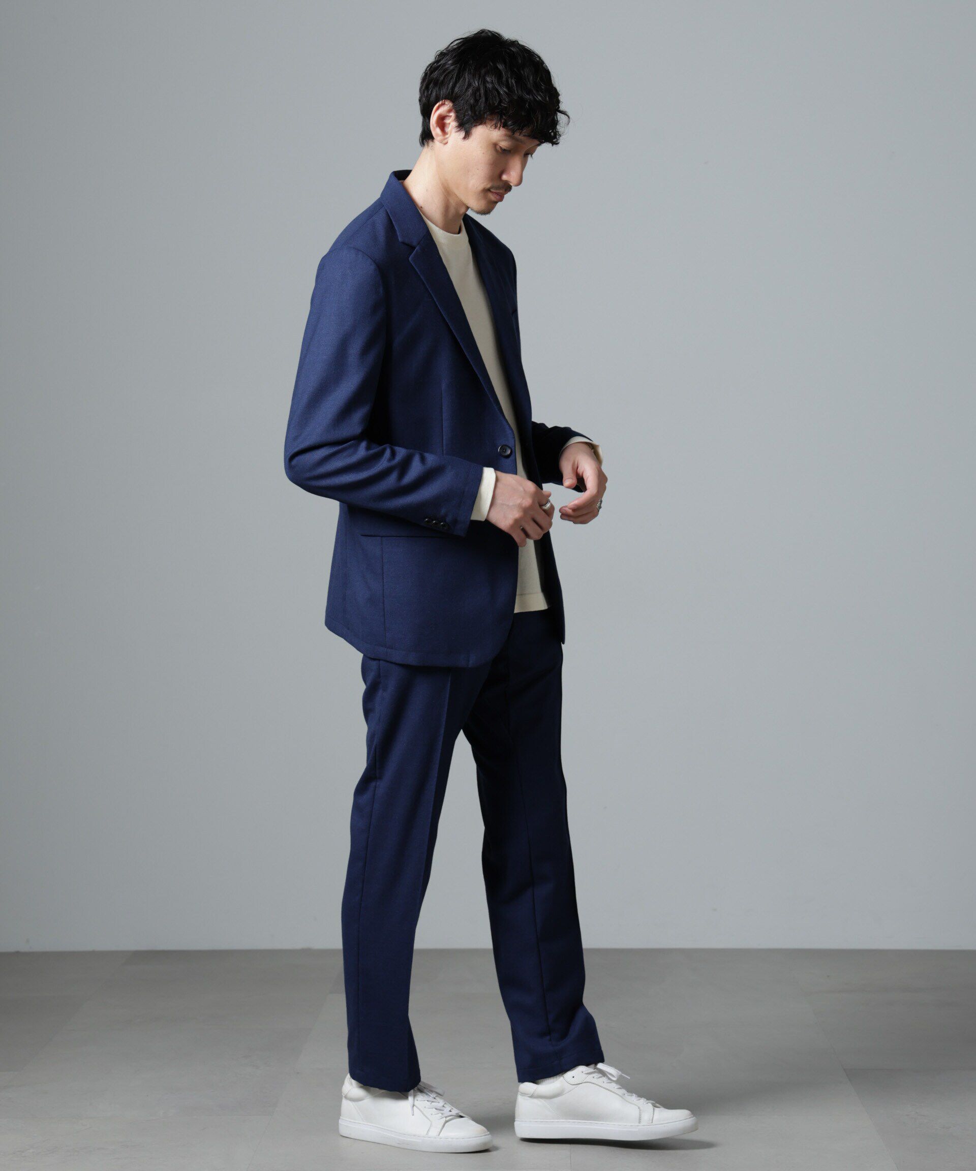 nano･universe「｢N JACKET PREMIUM｣RENU(R)ｳｰﾙ混洗えるｻｷｿﾆｰｼﾞｬｹｯﾄ(ｾｯﾄｱｯ 」|スーツ|