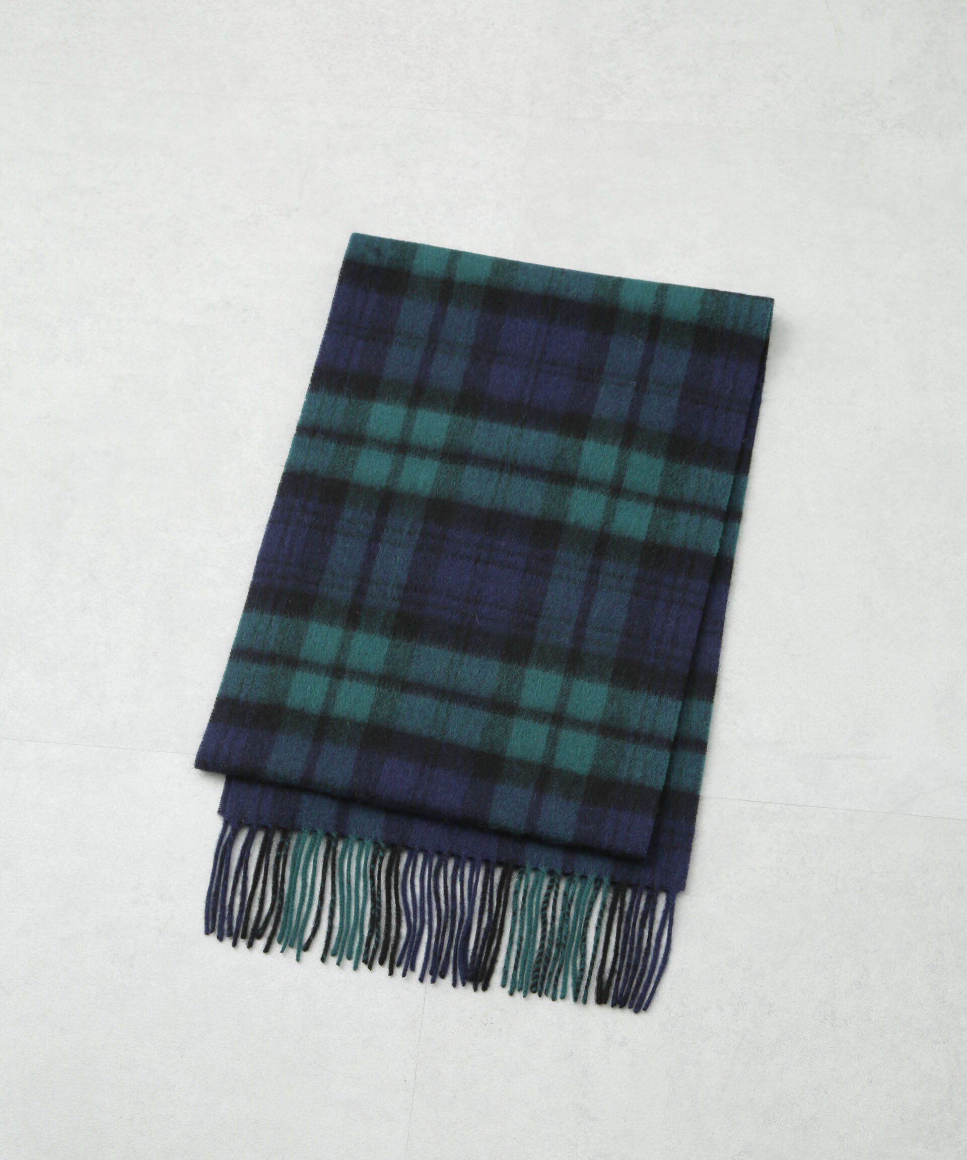 nano･universe「ソフトカシミヤブレンドチェックマフラー」|マフラー|