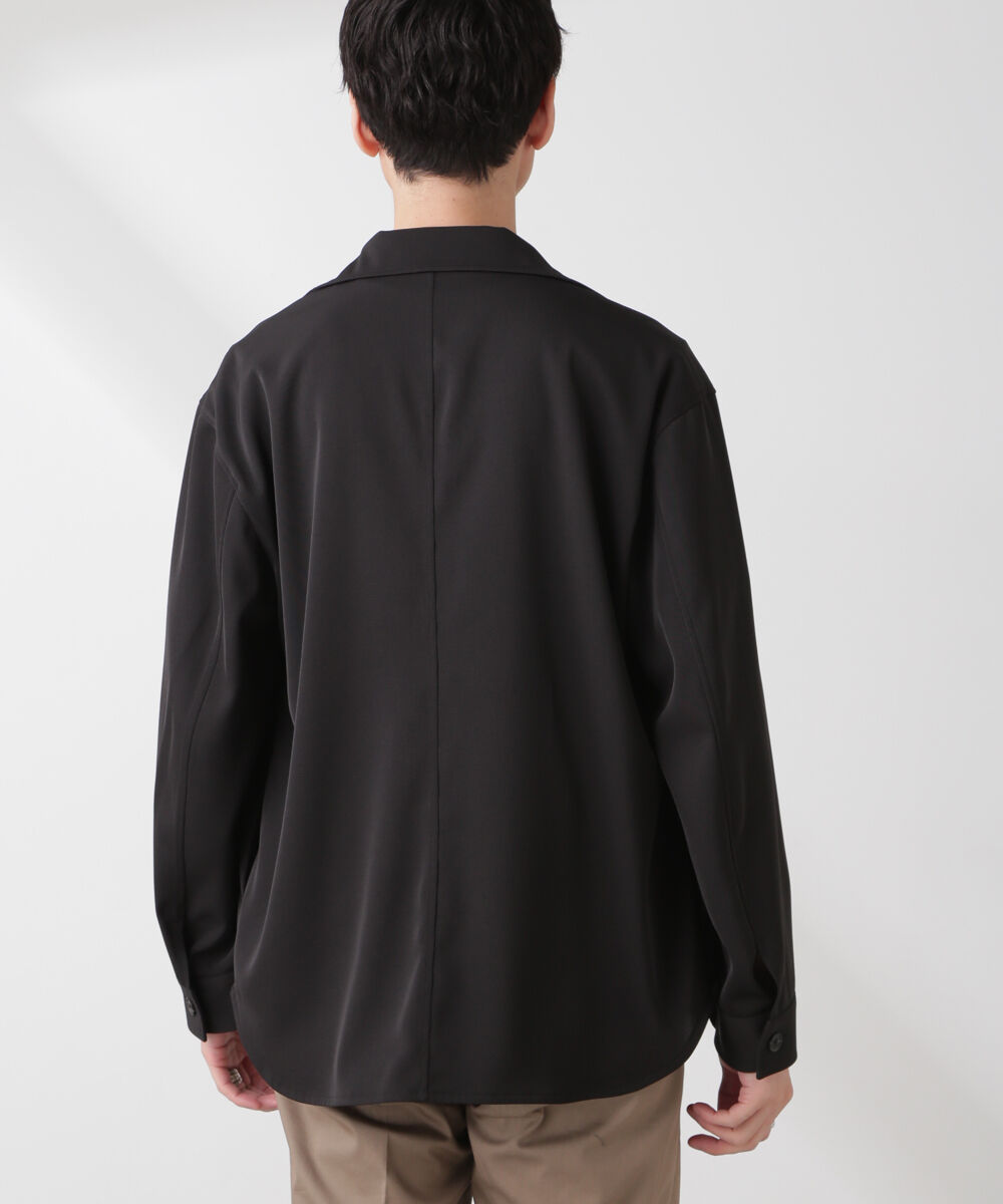 nano･universe「ドライツイル オーバーシャツジャケット」|テーラードジャケット|