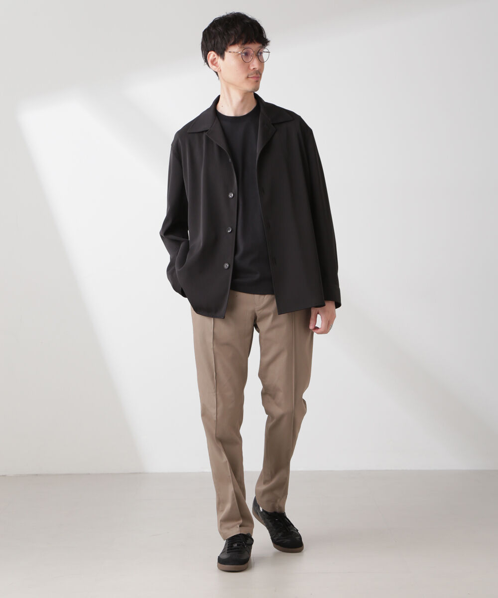 nano･universe「ドライツイル オーバーシャツジャケット」|テーラードジャケット|