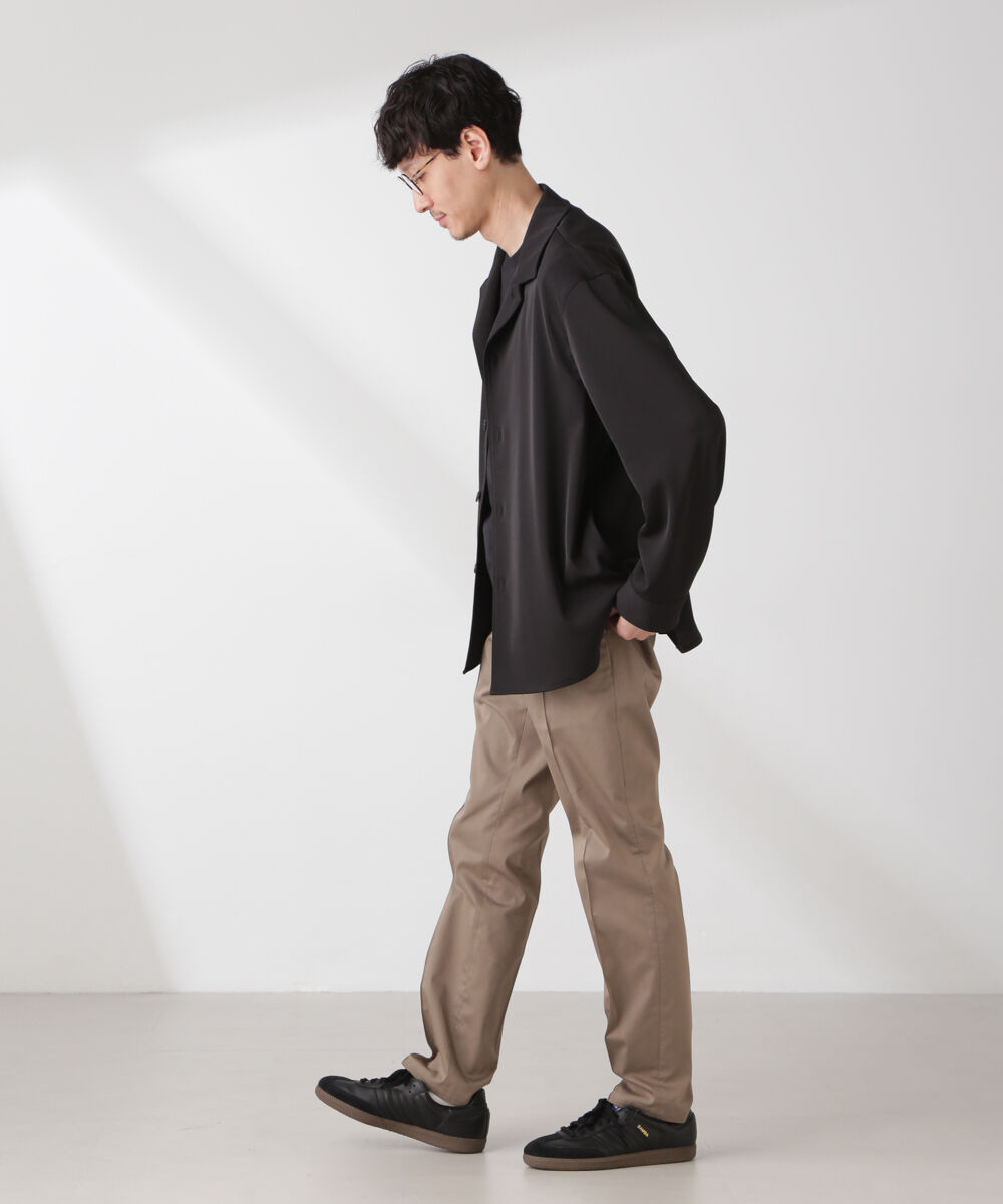 nano･universe「ドライツイル オーバーシャツジャケット」|テーラードジャケット|