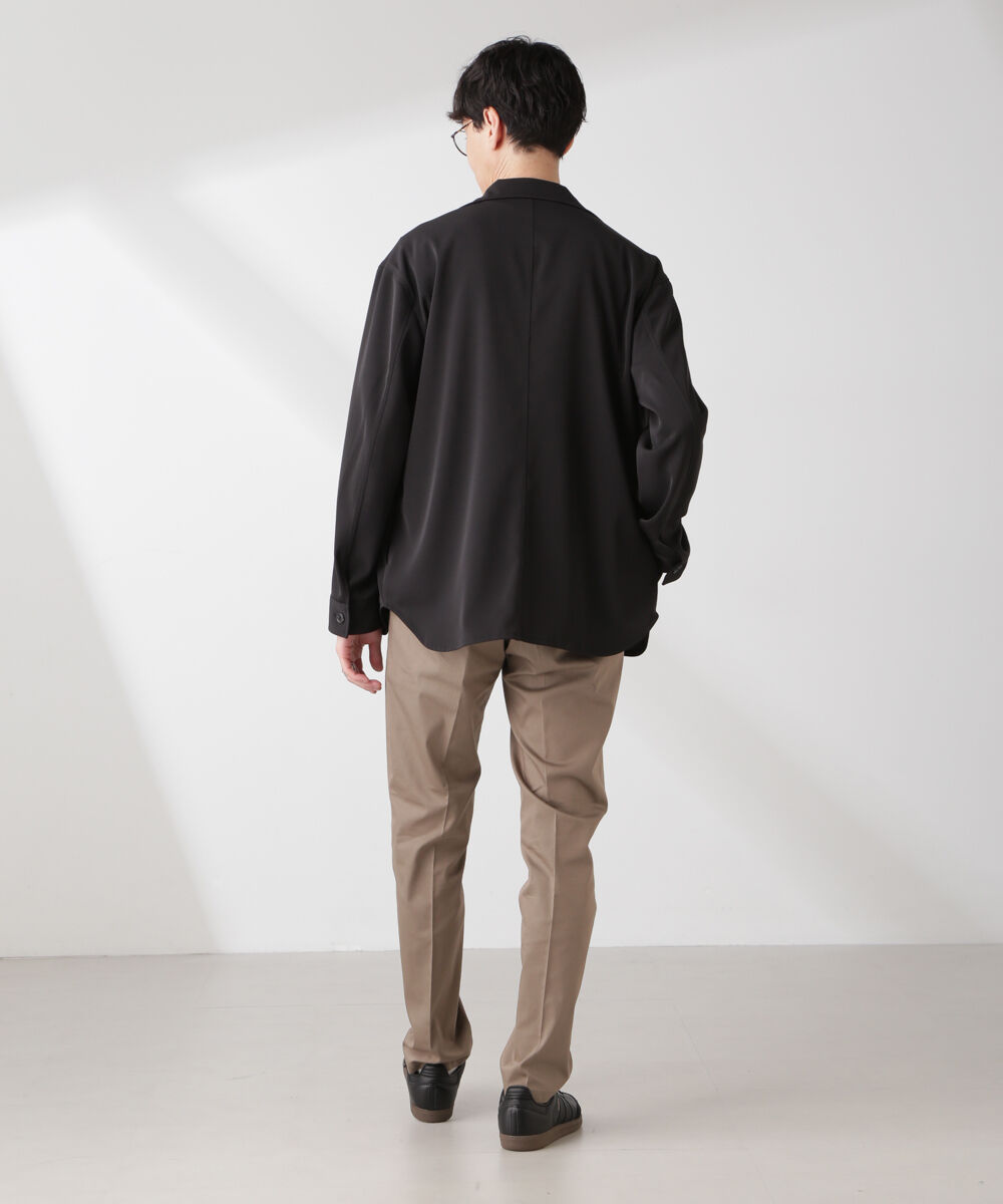 nano･universe「ドライツイル オーバーシャツジャケット」|テーラードジャケット|