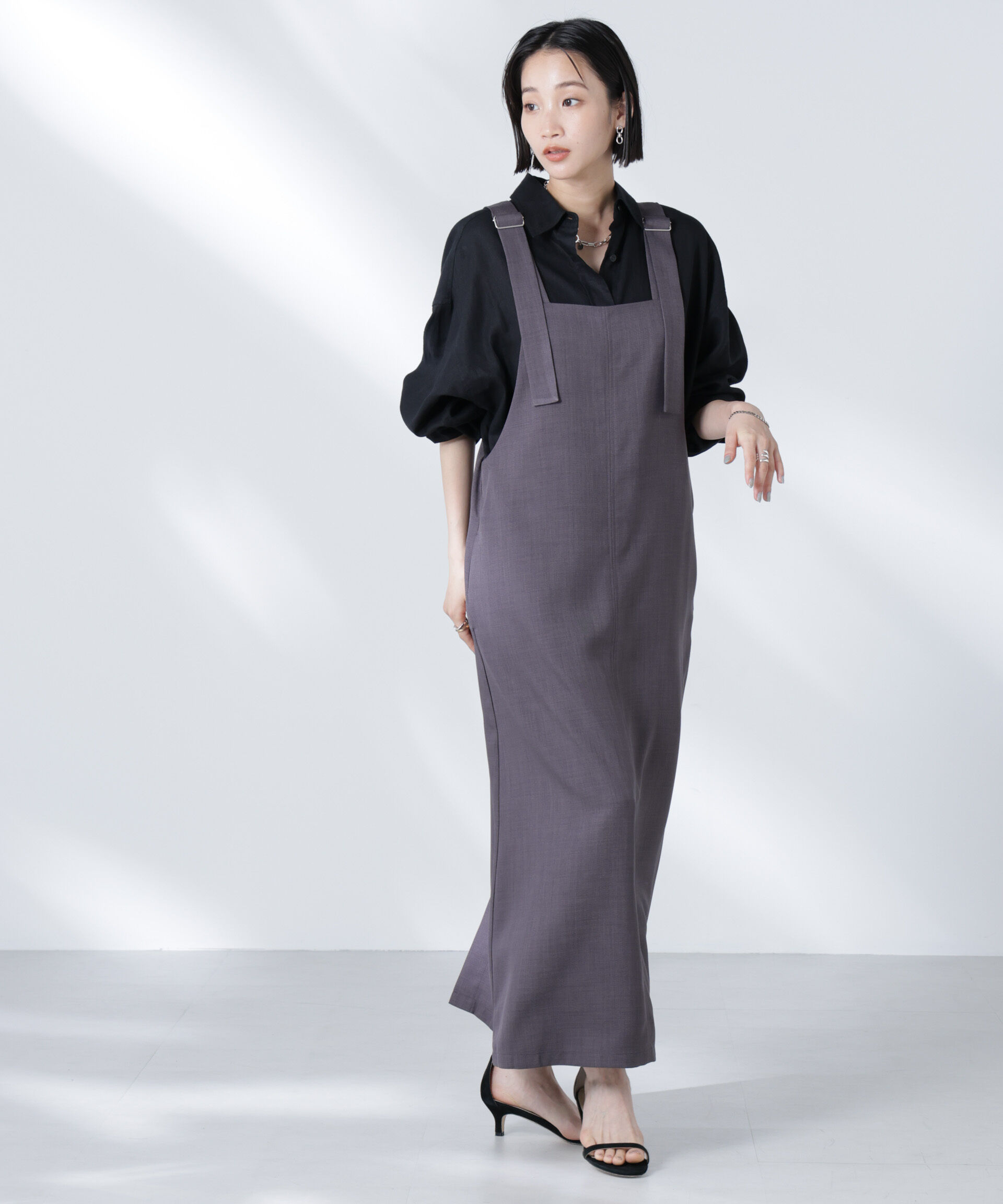 nano･universe「前後2wayサロペットワンピース」|ワンピース|