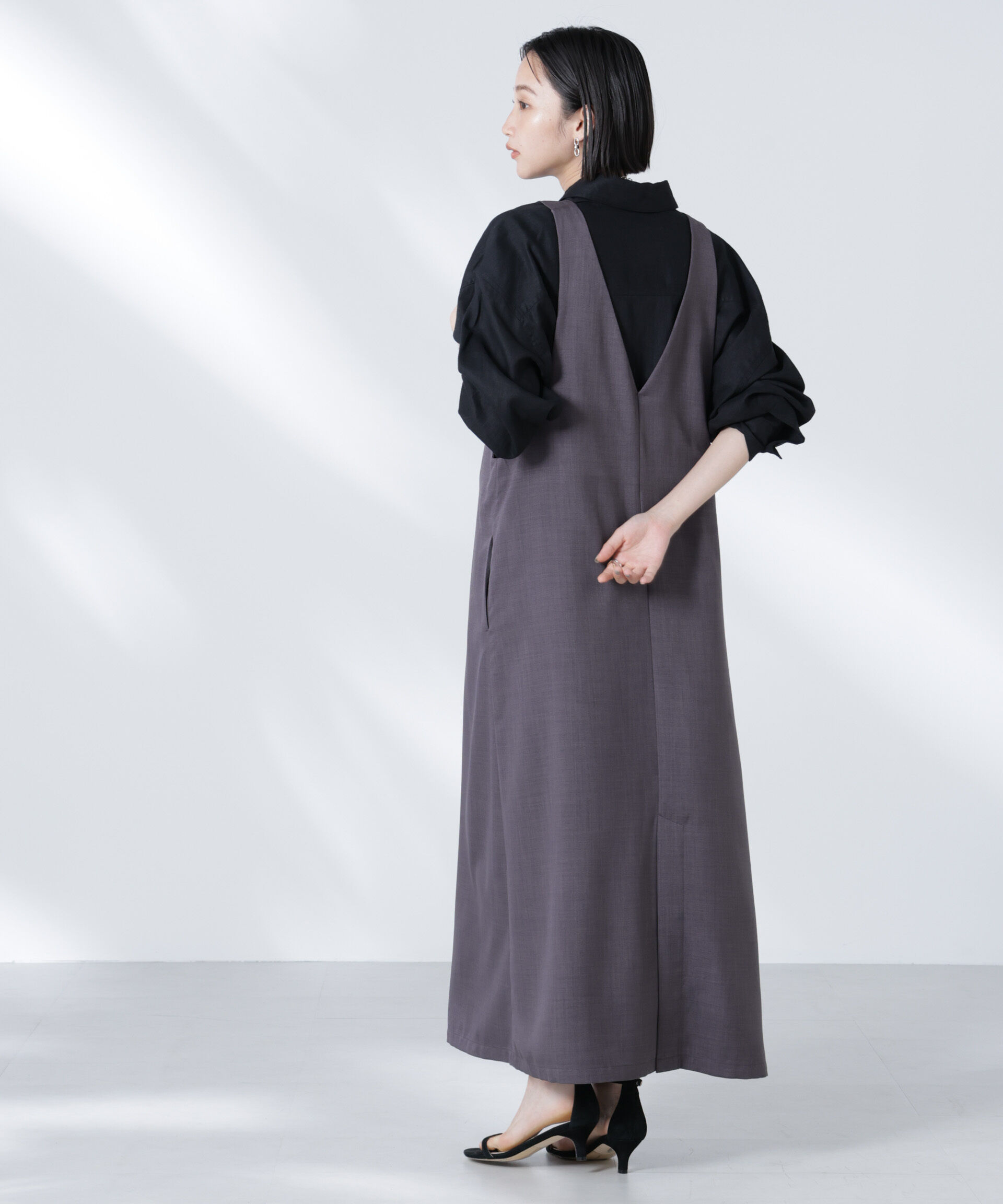 nano･universe「前後2wayサロペットワンピース」|ワンピース|