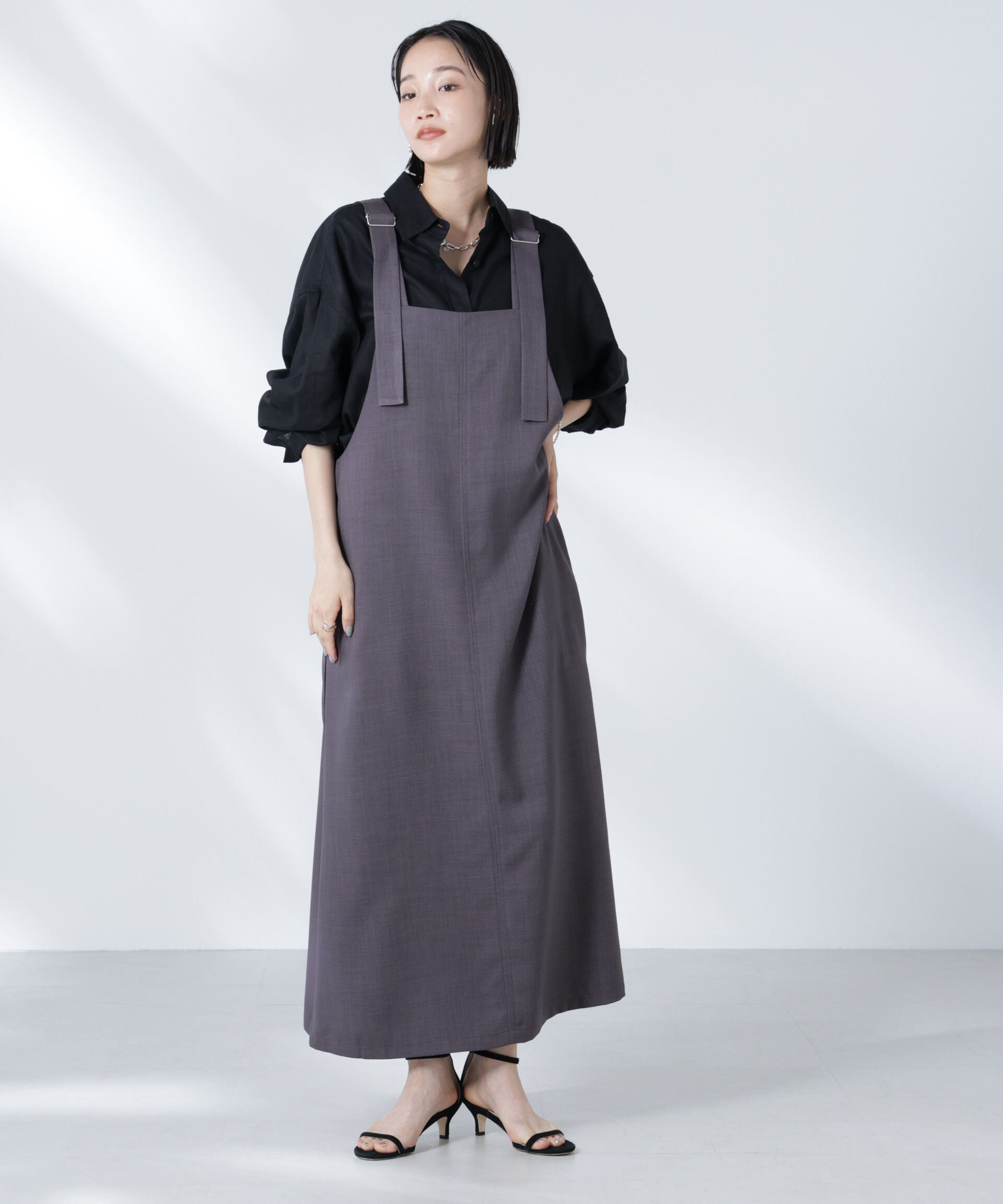 nano･universe「前後2wayサロペットワンピース」|ワンピース|