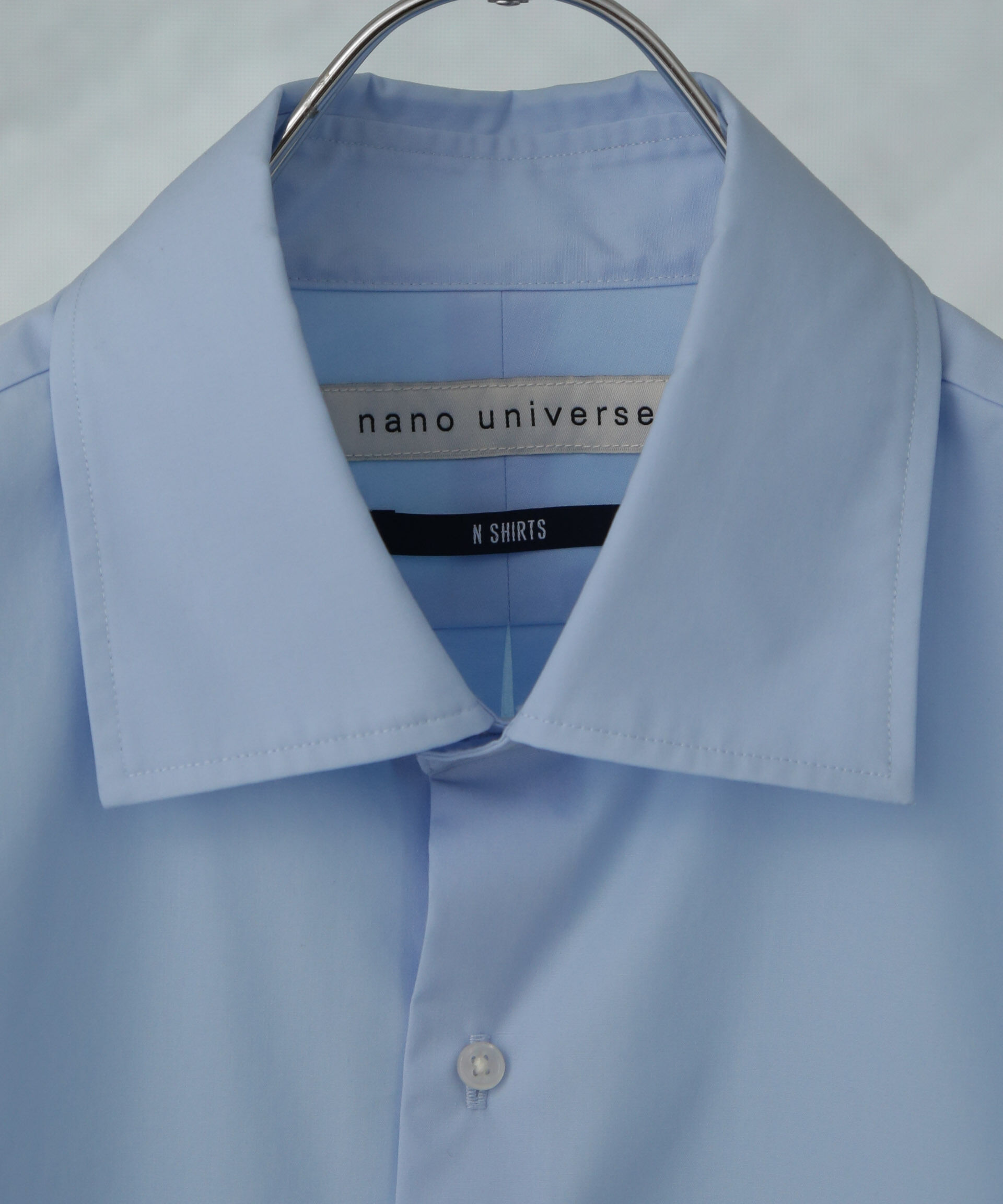 nano･universe「「N shirt」 速乾 セミワイドカラーシャツ半袖」|シャツ・ブラウス|