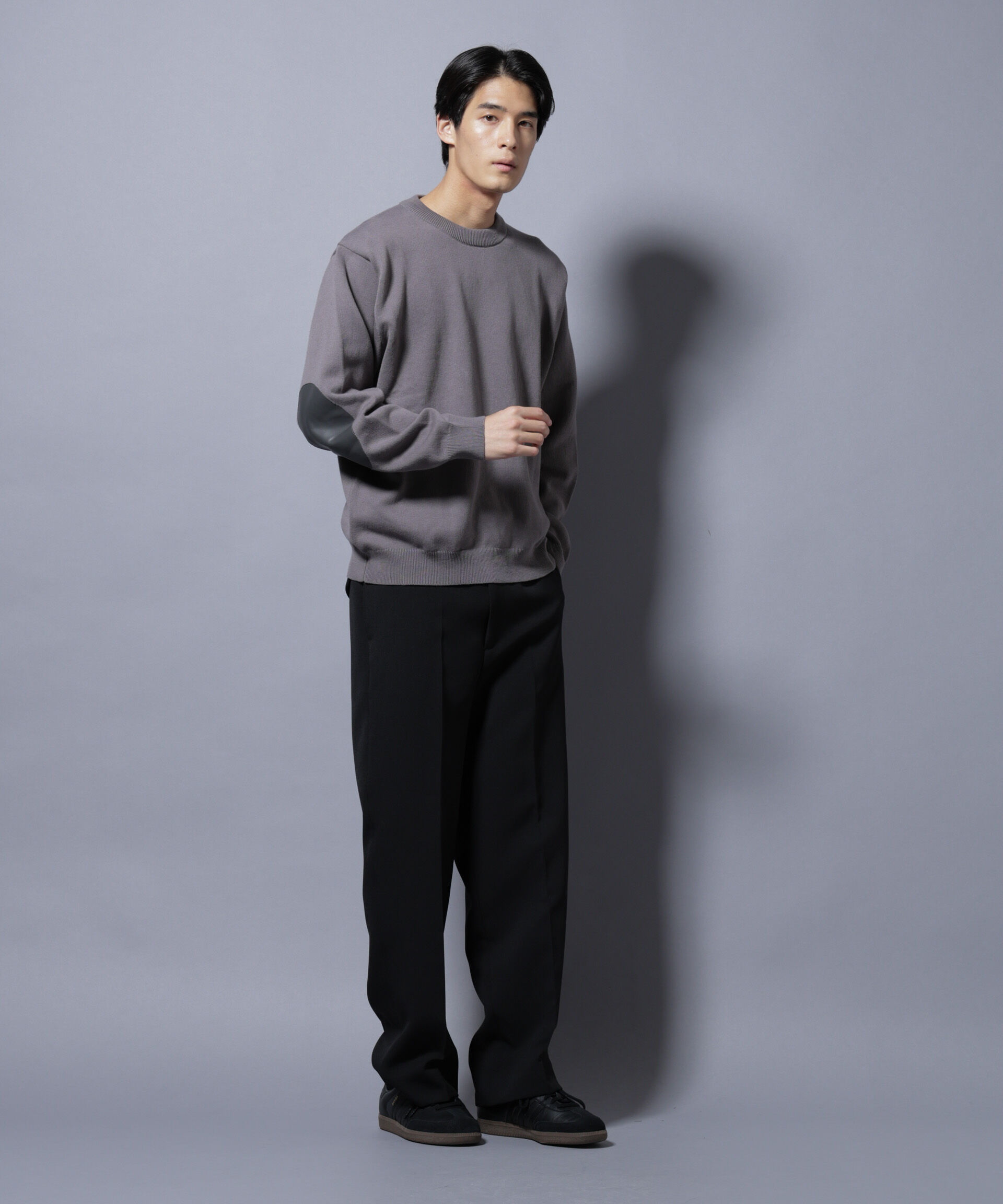 nano･universe「｢大人のｽｳｪｯﾄ｣ｺｯﾄﾝｽｳｪｯﾄﾗｲｸﾆｯﾄ ｴﾙﾎﾞｰﾊﾟｯ」|ニット・セーター|