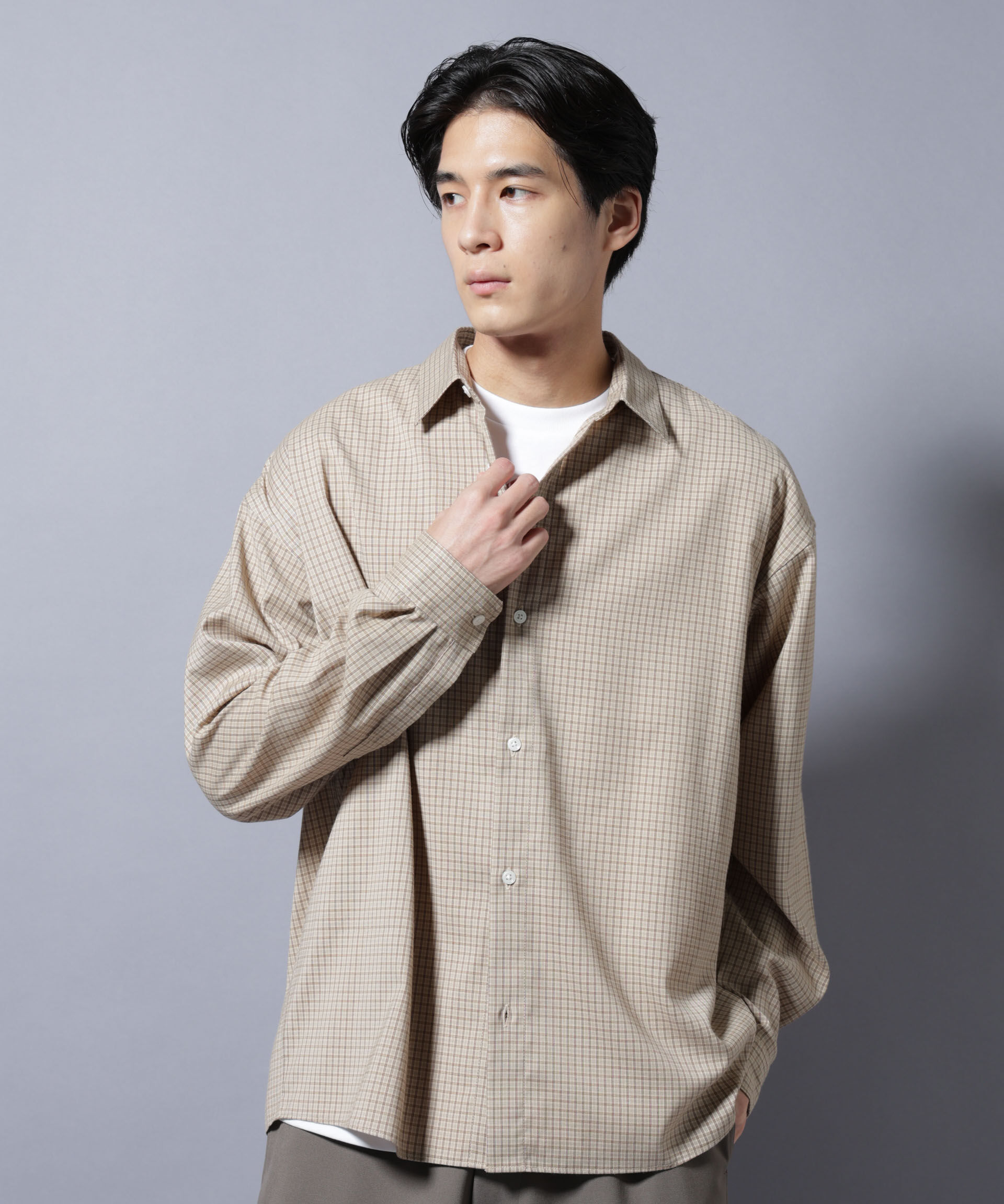 nano･universe「グランパチェックシャツ」|シャツ・ブラウス|