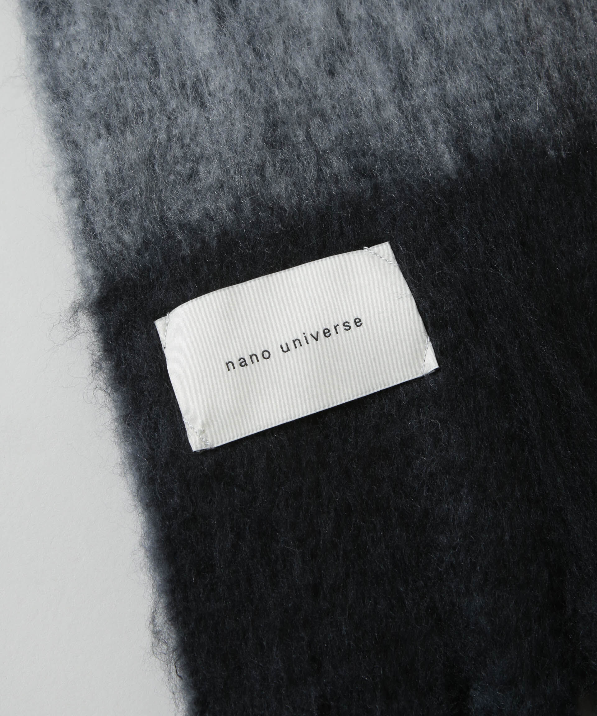 nano･universe「ボリュームチェックマフラー」|マフラー|