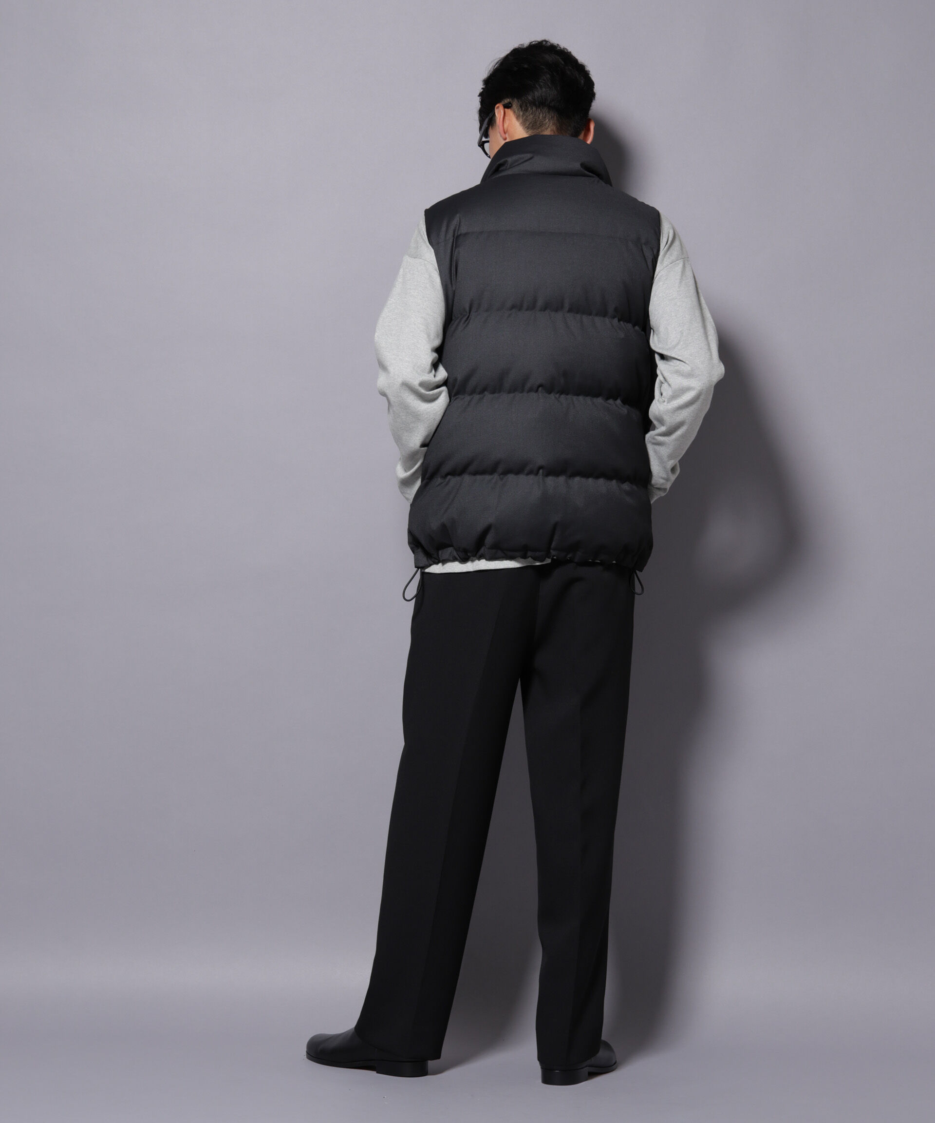 nano･universe「DELEGANTE エアリーサキソニー/グレンチェックTAIONダウンベスト」|ダウン|