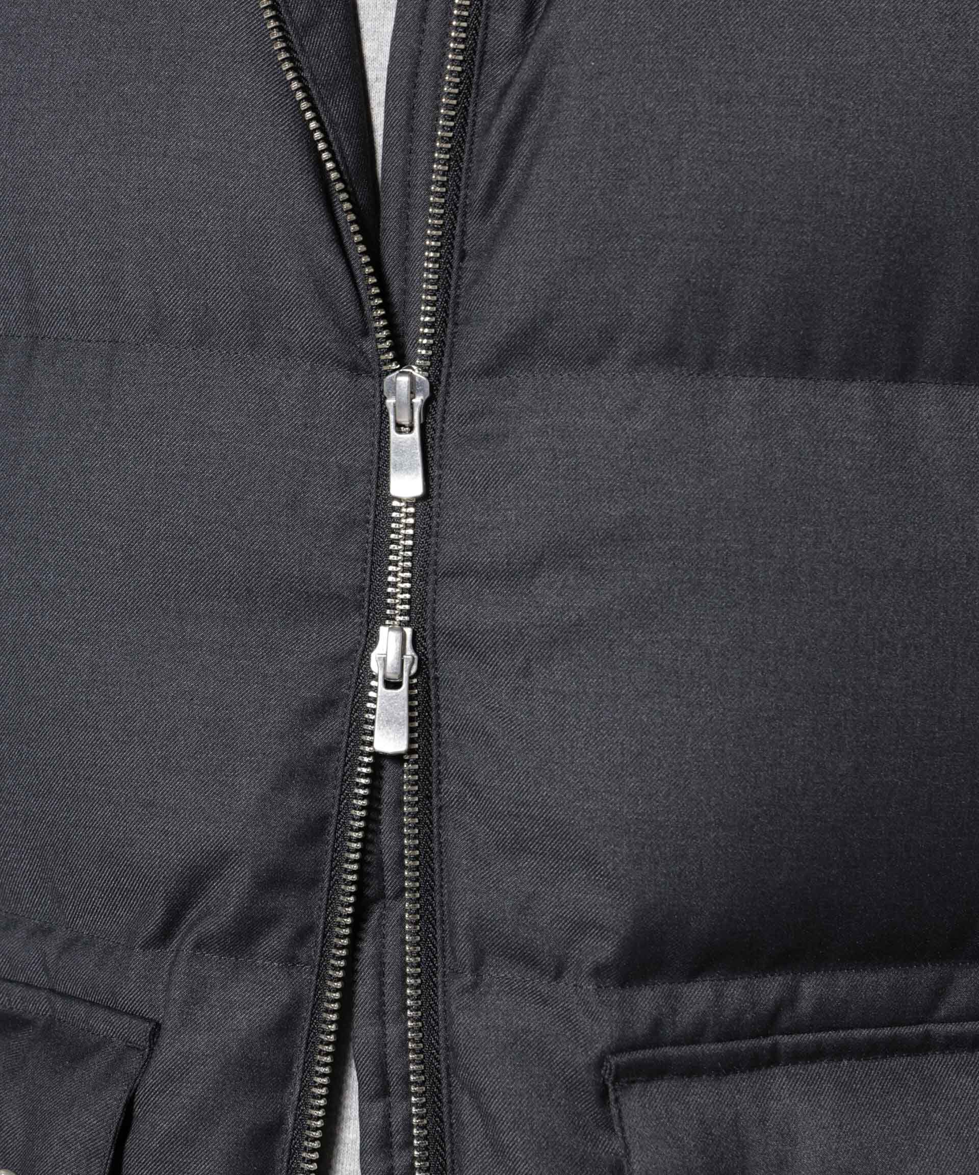 nano･universe「DELEGANTE エアリーサキソニー/グレンチェックTAIONダウンベスト」|ダウン|