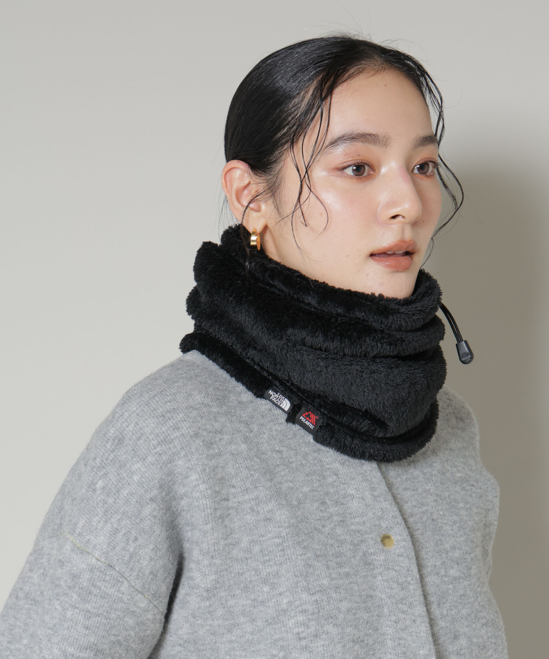nano･universe「THE NORTH FACE/Super Versa Loft Neck Gaiter」|マフラー|ブラック