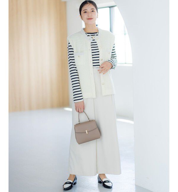 組曲「【WEB限定】ツィードニットベスト」|ベスト・ジレ|