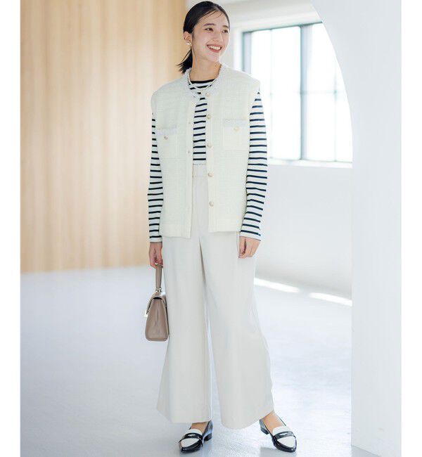 組曲「【WEB限定】ツィードニットベスト」|ベスト・ジレ|