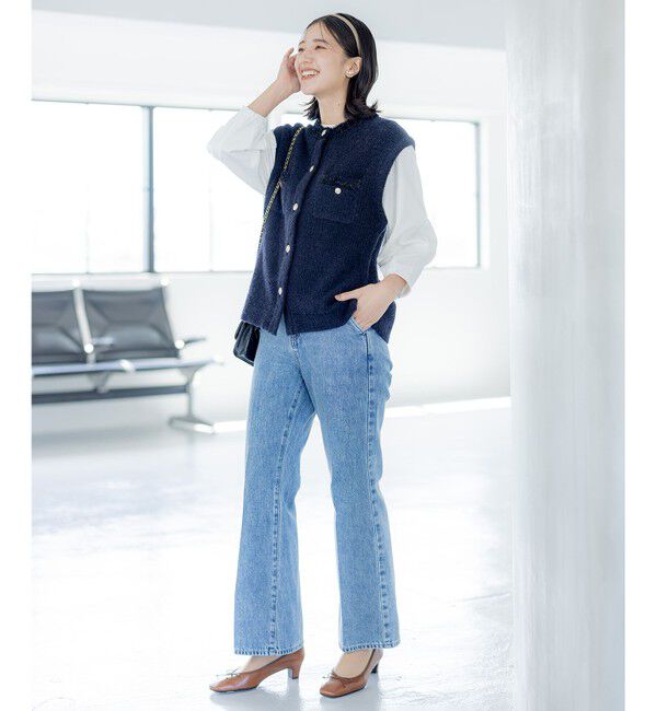 組曲「【WEB限定】ツィードニットベスト」|ベスト・ジレ|