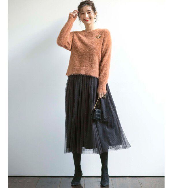 組曲「【飯豊まりえさん着用・Oggi12月号掲載】ギャザーチュール スカート」|スカート|