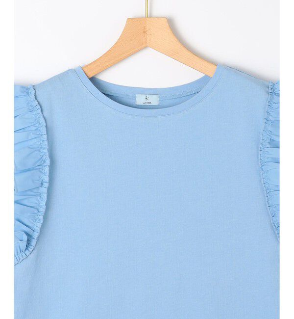 組曲「Jazzy-Jersey フリル袖Ｔシャツ」|Tシャツ・カットソー|