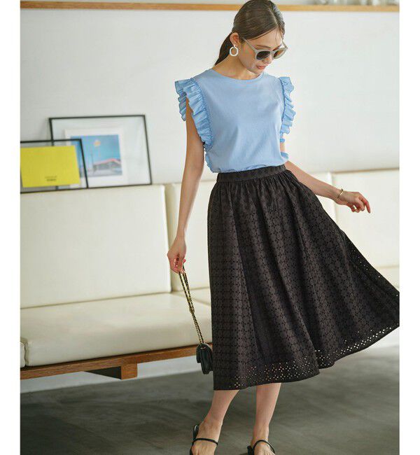 組曲「Jazzy-Jersey フリル袖Ｔシャツ」|Tシャツ・カットソー|