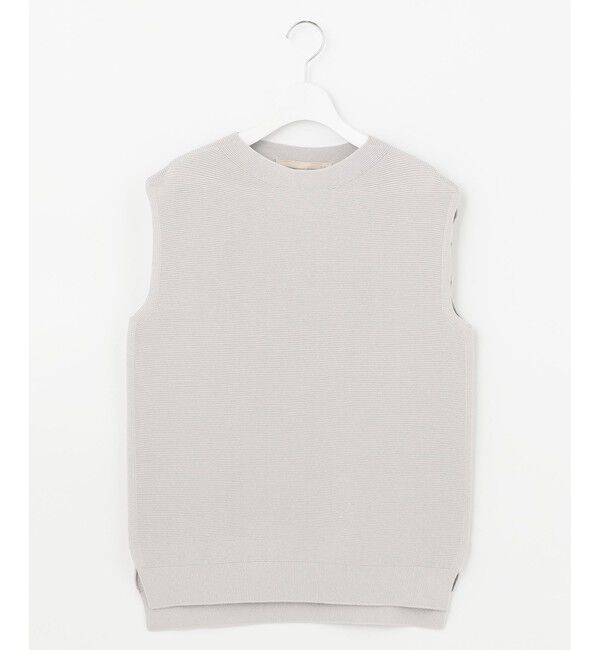 自由区「【洗える/シーズンレス】コットンストレッチホールガーメント ニットベスト」|ベスト・ジレ|