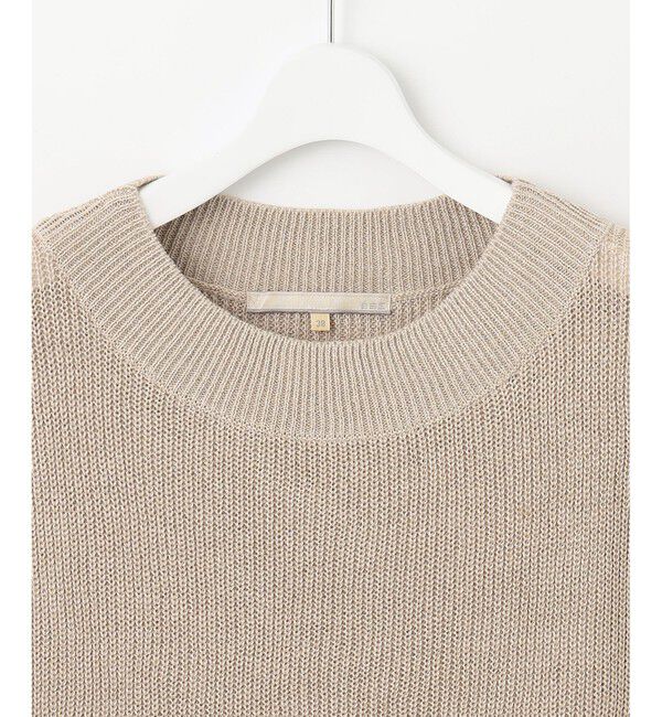 自由区「【XSサイズ～/洗える】リネンミドルゲージ ニットベスト」|ベスト・ジレ|