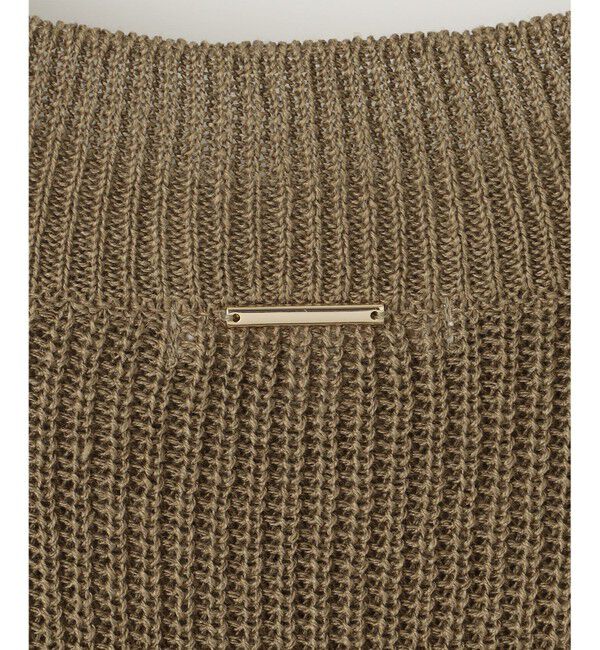 自由区「【洗える】リネンミドルゲージニット ベスト」|ベスト・ジレ|