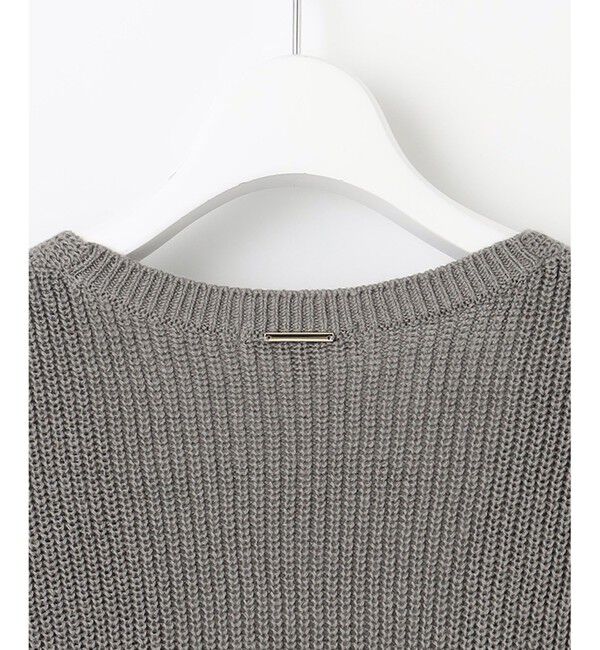 自由区「【洗える】コットンウールミドルゲージニット ベスト」|ベスト・ジレ|