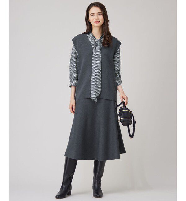 自由区「【セットアップ対応・洗える】ウールミラノニット ベスト」|ベスト・ジレ|