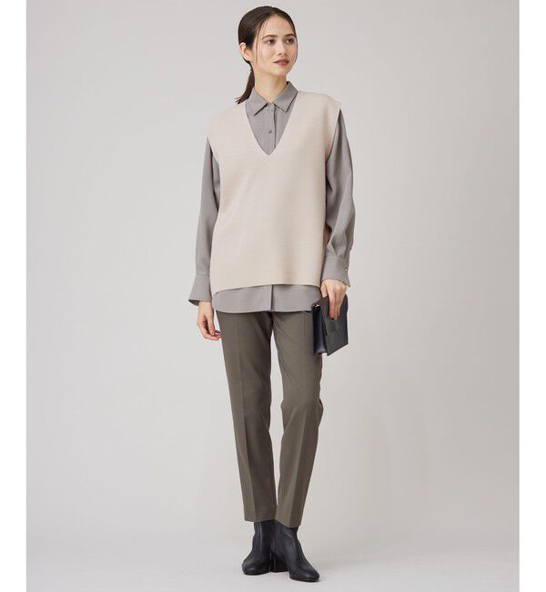 自由区「【セットアップ対応・洗える】ウールミラノニット ベスト」|ベスト・ジレ|