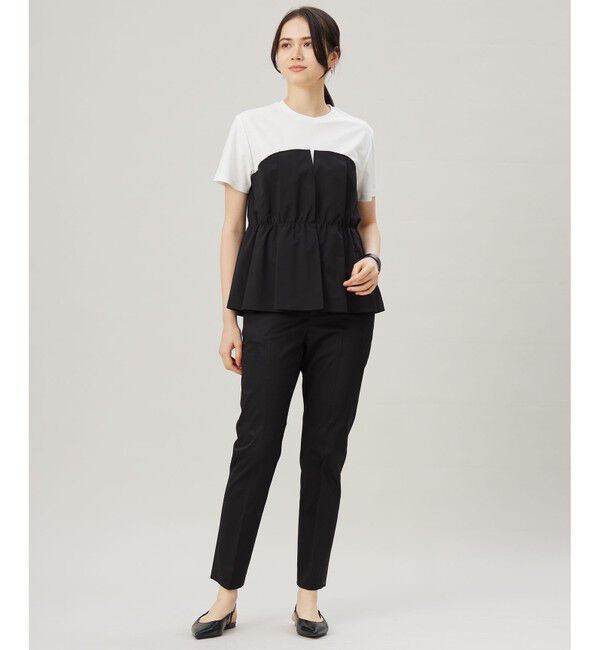 自由区「コットンサテンテーパード パンツ」|その他|